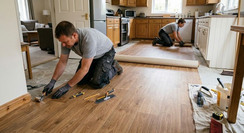 Linoleum Floor Installation in Redmond, WA