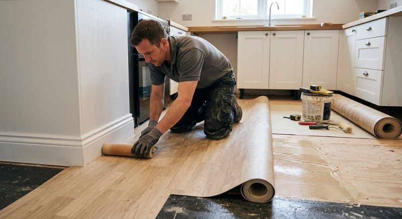 Sheet Linoleum Installation in Fall City, WA